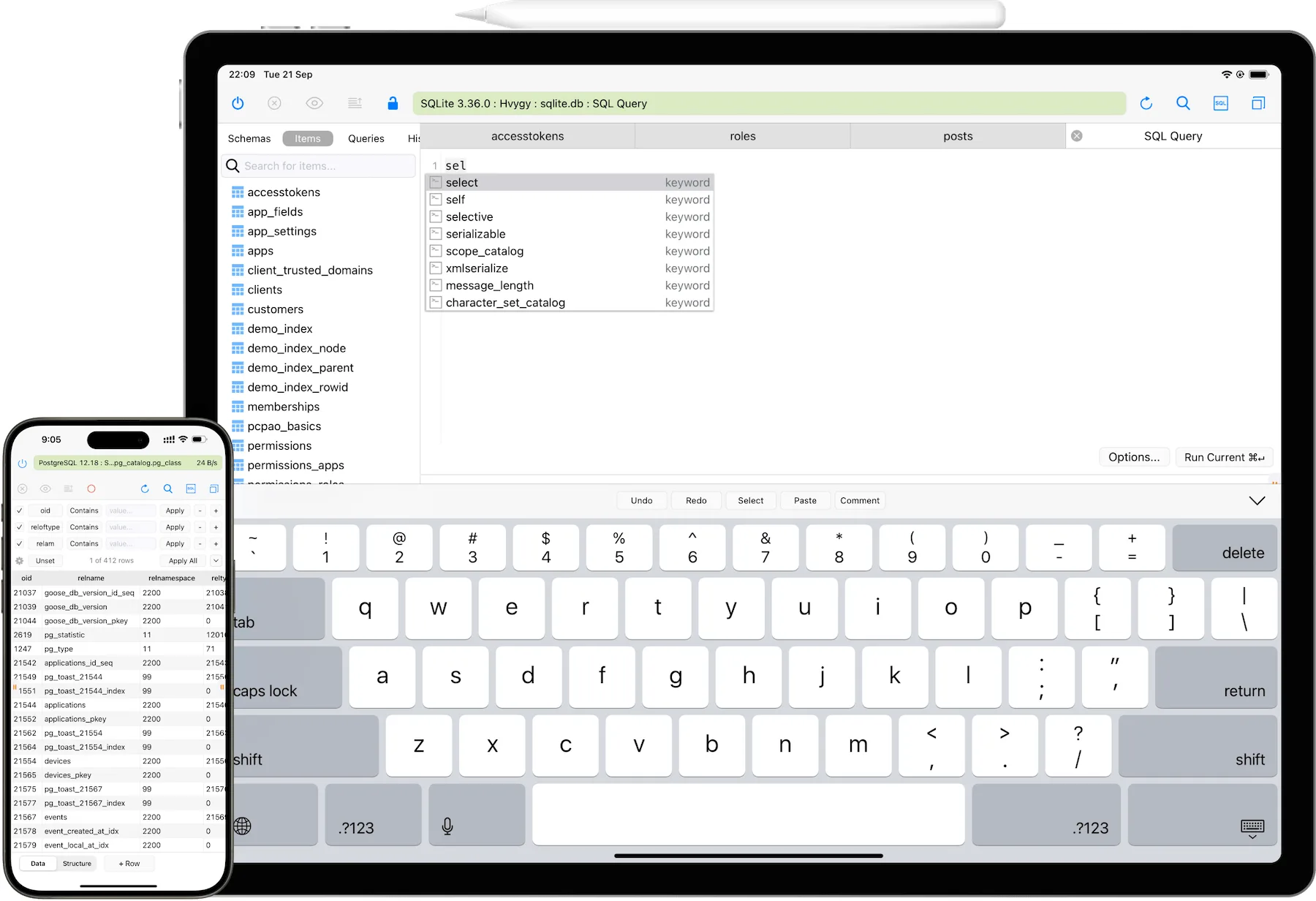TablePlus: Native GUI for PostgreSQL, MySQL, SQLite, Redis and other databases, with inline editing (5 of 7)