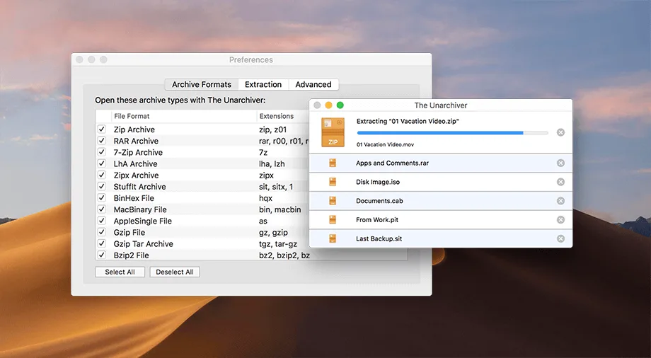 The Unarchiver: Free archive extractor for RAR, 7z, Zip, disc images and dozens of older formats like StuffIt (3 of 3)