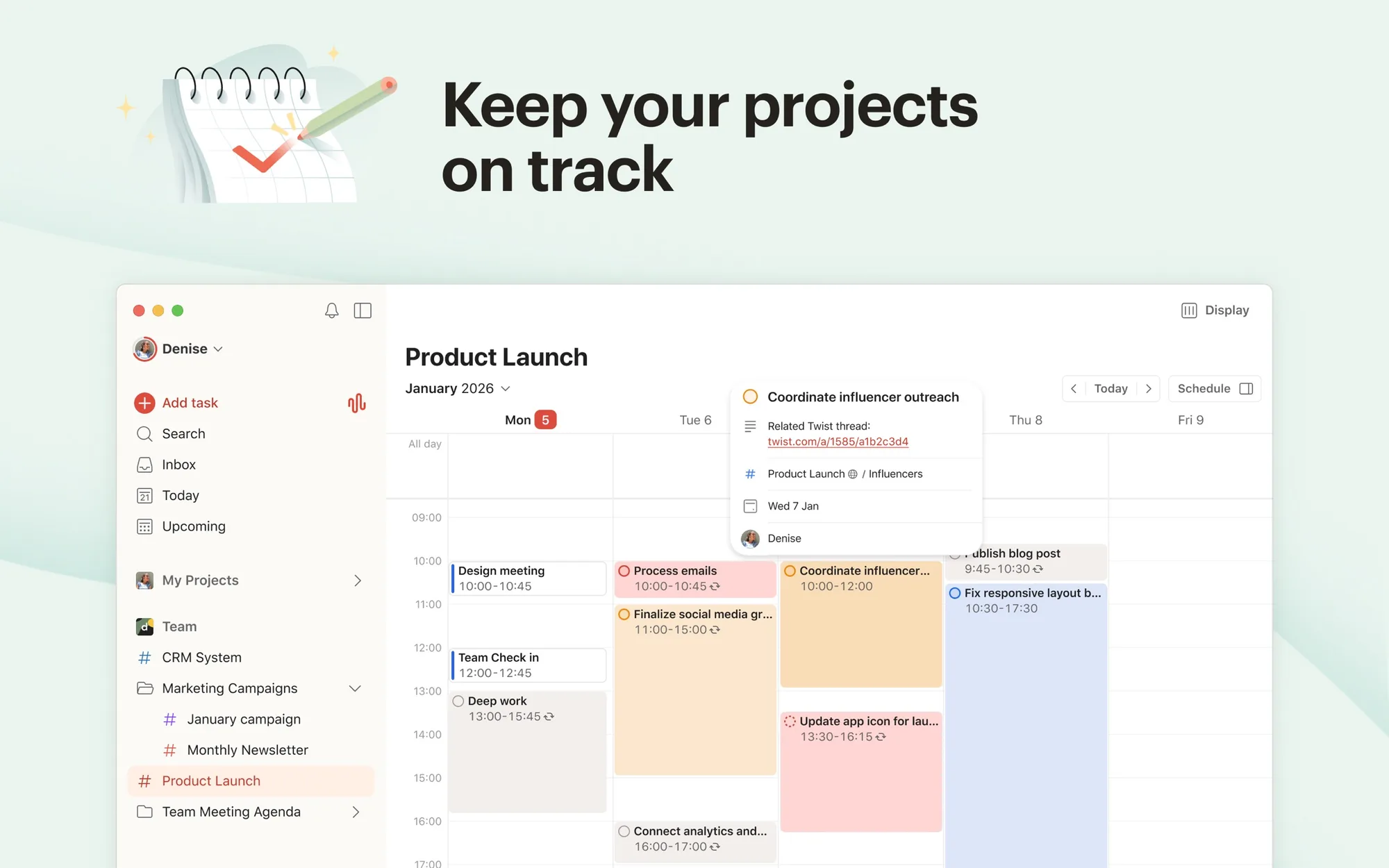 Todoist: Cross-platform task manager with natural-language Quick Add, projects and sharing (3 of 8)