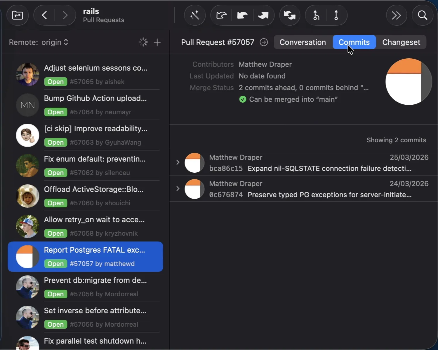 Tower: Git client for Mac with drag and drop, undo, interactive rebase, stacked branches and pull requests (4 of 8)