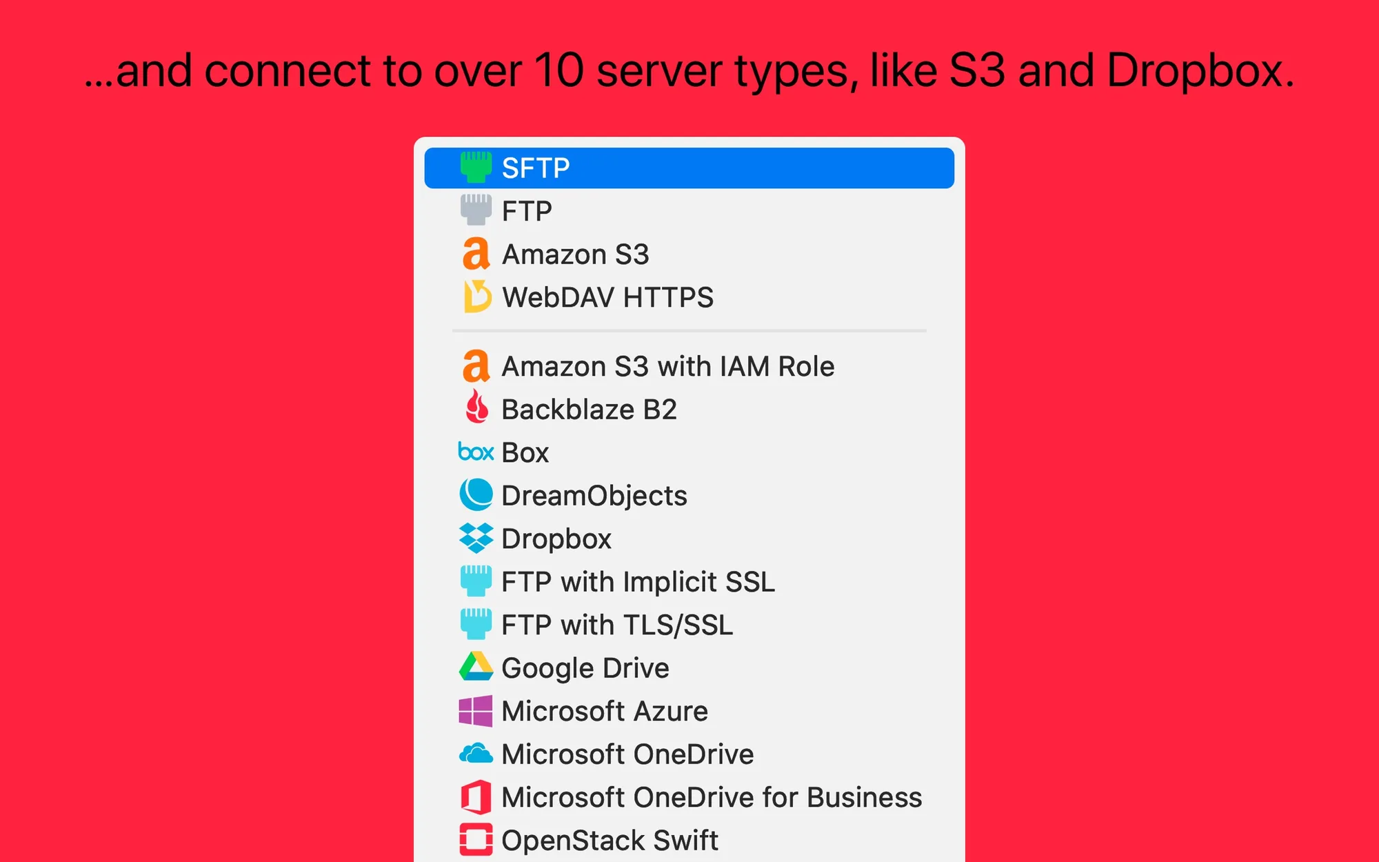 Transmit: File transfer app for FTP, SFTP, WebDAV, S3 and cloud services, with sync (3 of 8)