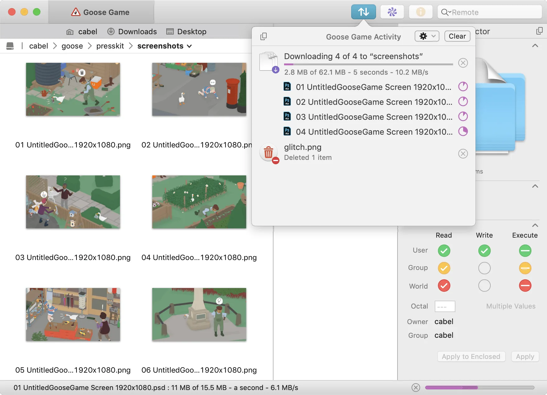 Transmit: File transfer app for FTP, SFTP, WebDAV, S3 and cloud services, with sync (7 of 8)
