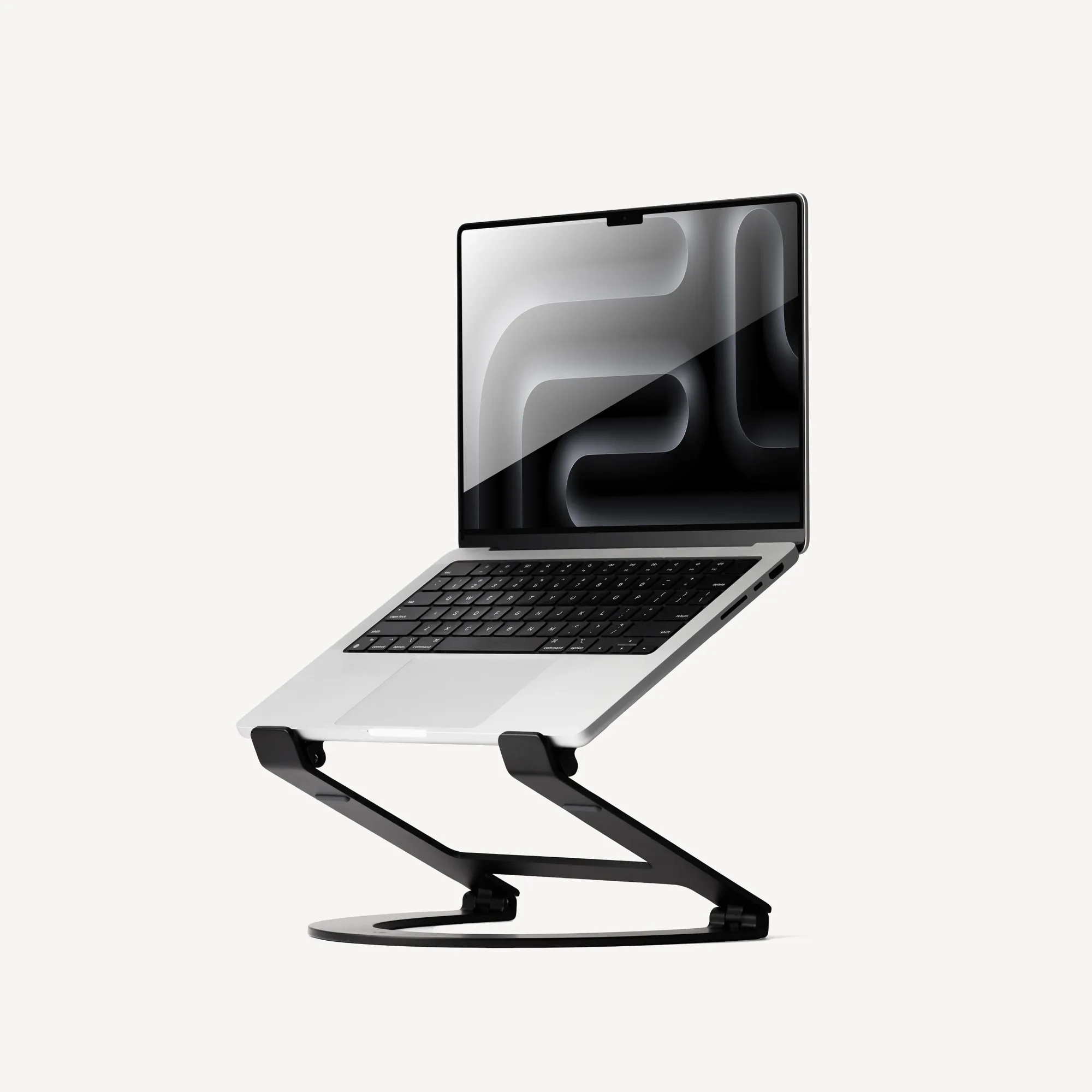 Twelve South Curve Flex: Foldable aluminum MacBook stand that raises your screen to eye level and folds flat for travel (5 of 7)