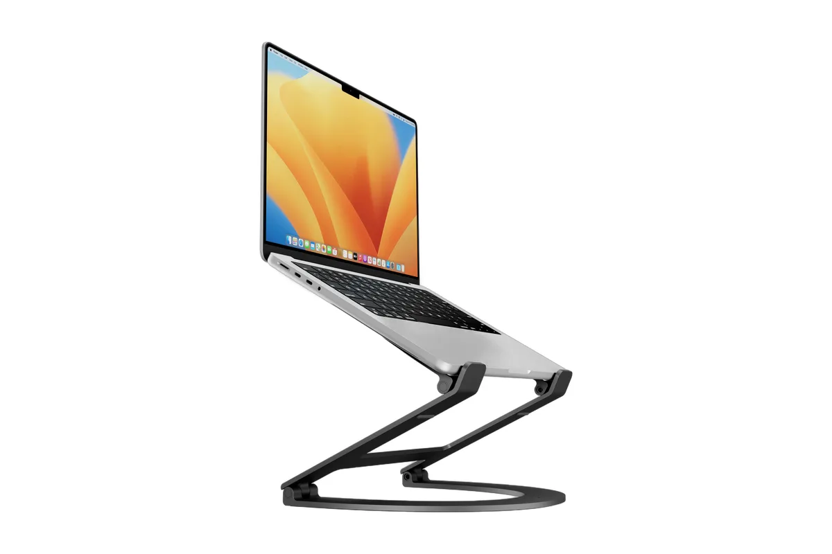 Twelve South Curve Flex: Foldable aluminum MacBook stand that raises your screen to eye level and folds flat for travel (2 of 7)