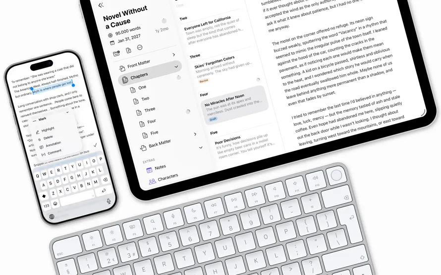 Ulysses: Distraction-free writing app with a markup editor, unified library, sync and export