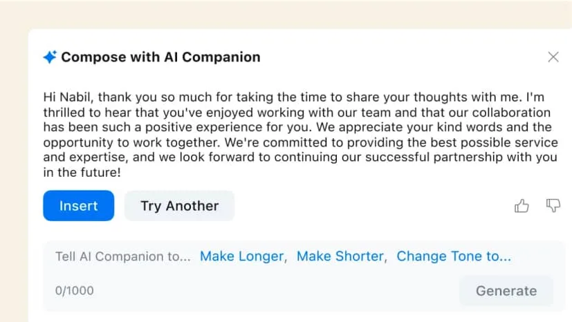 Zoom Workplace: Video meetings, team chat, whiteboards and phone in one app, with an AI Companion for summaries (7 of 8)