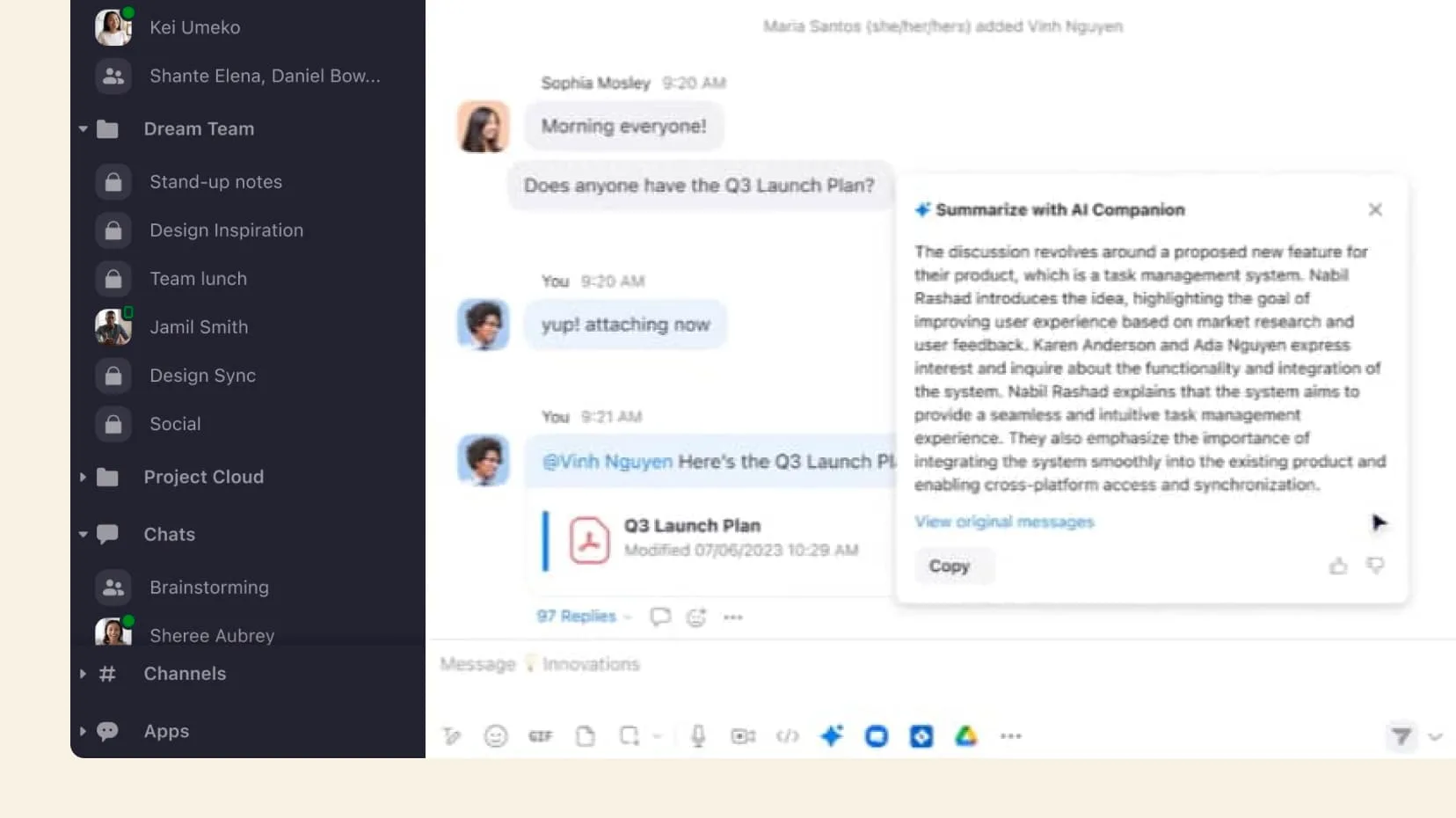 Zoom Workplace: Video meetings, team chat, whiteboards and phone in one app, with an AI Companion for summaries (2 of 8)