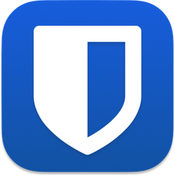 Logo of Bitwarden: Open-source password manager with end-to-end encryption, passkeys and encrypted sharing through Send