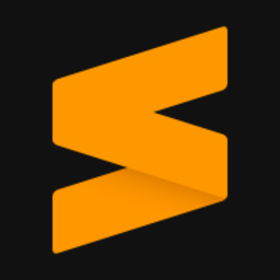 Logo of Sublime Text: Text editor for code and prose with Goto Anything, multiple selections and GPU rendering